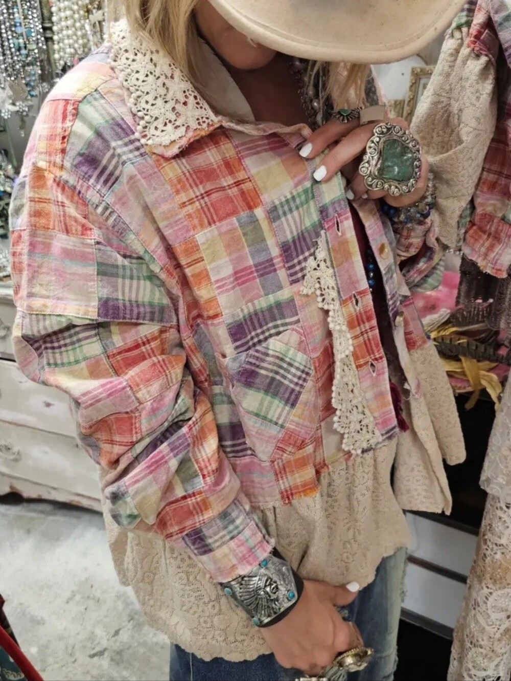 #1570 A Rare Bird Liberty Belle Shacket - Picture 3 of 4